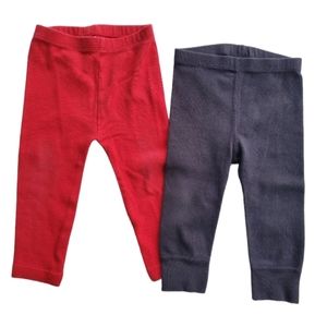 Hanna Andersson 2 Piece Play Condition Bottoms Bundle Baby Girls 12-18 Months